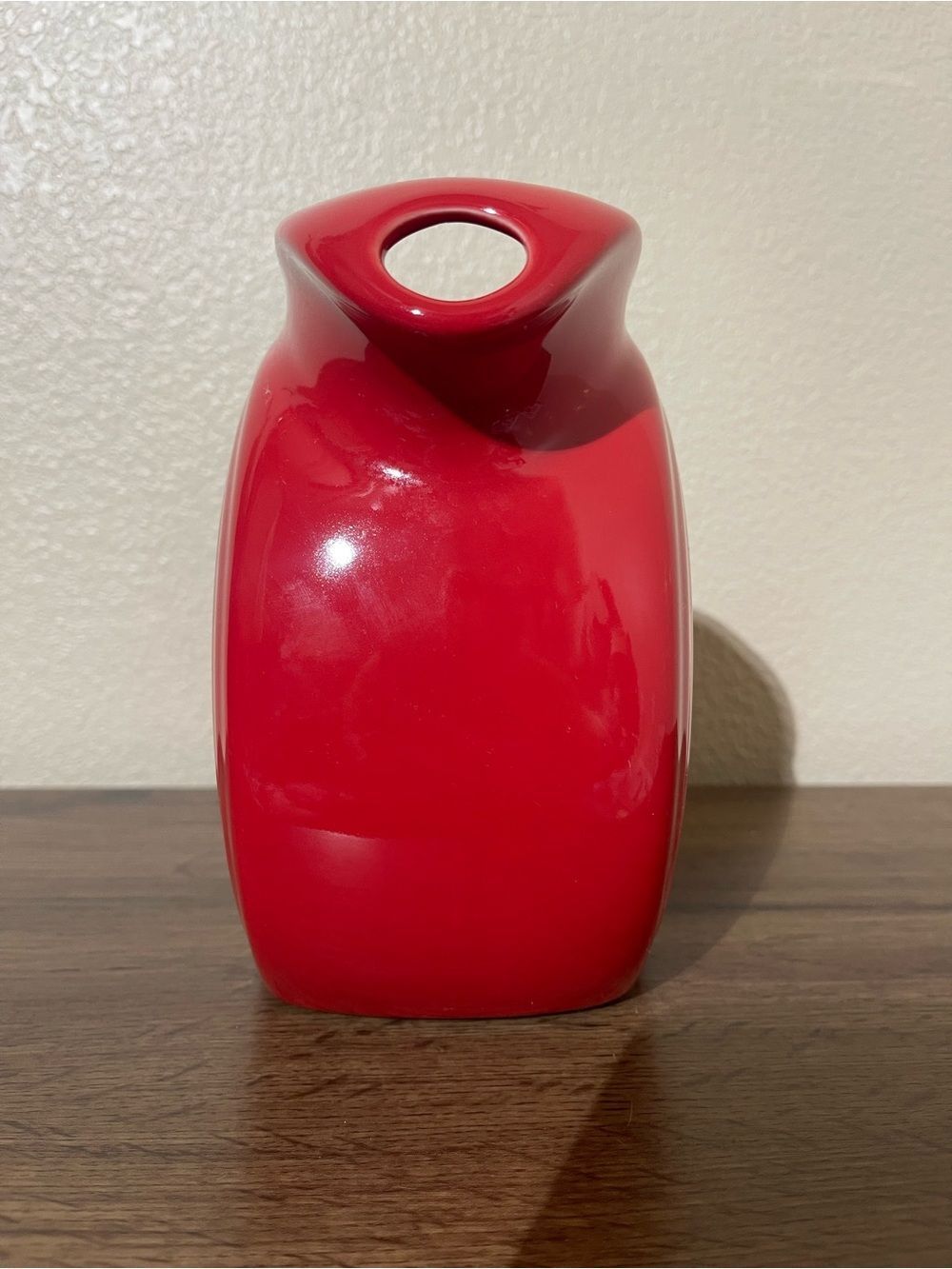 Fiesta Red Disc Pitcher Vase - Picture 2 of 8